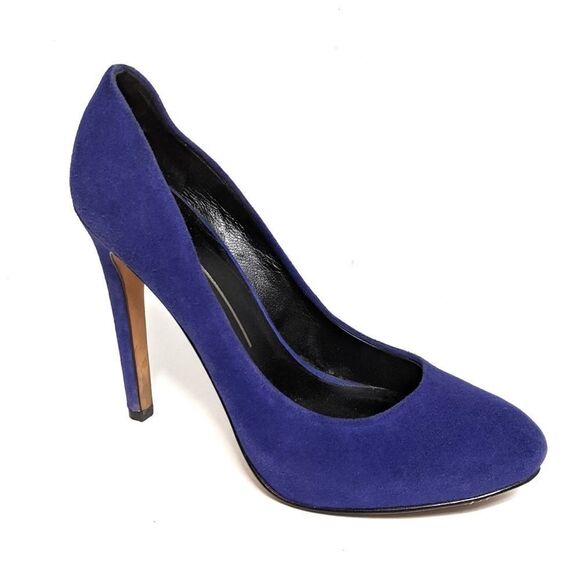 DOLCE VITA Suede Platform Almond Toe Heels 7.5 - Picture 1 of 8